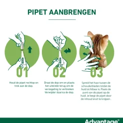 Advantage Anti Vlooiendruppels 80 Kat vanaf 4 kg 4 pipetten