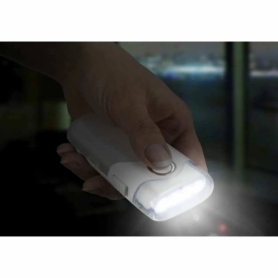 Alecto ATL-80 Oplaadbare LED zaklamp / automatisch LED nachtlampje Wit