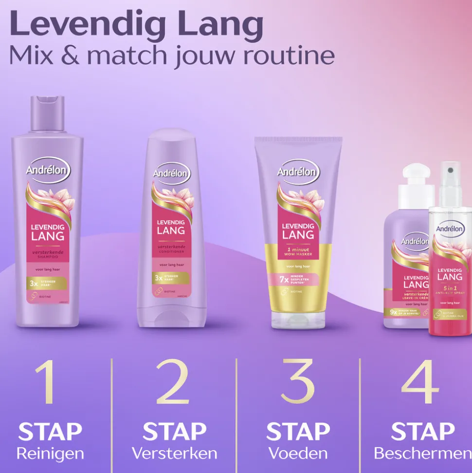 Andrélon Shampoo Levendig Lang 250 ml
