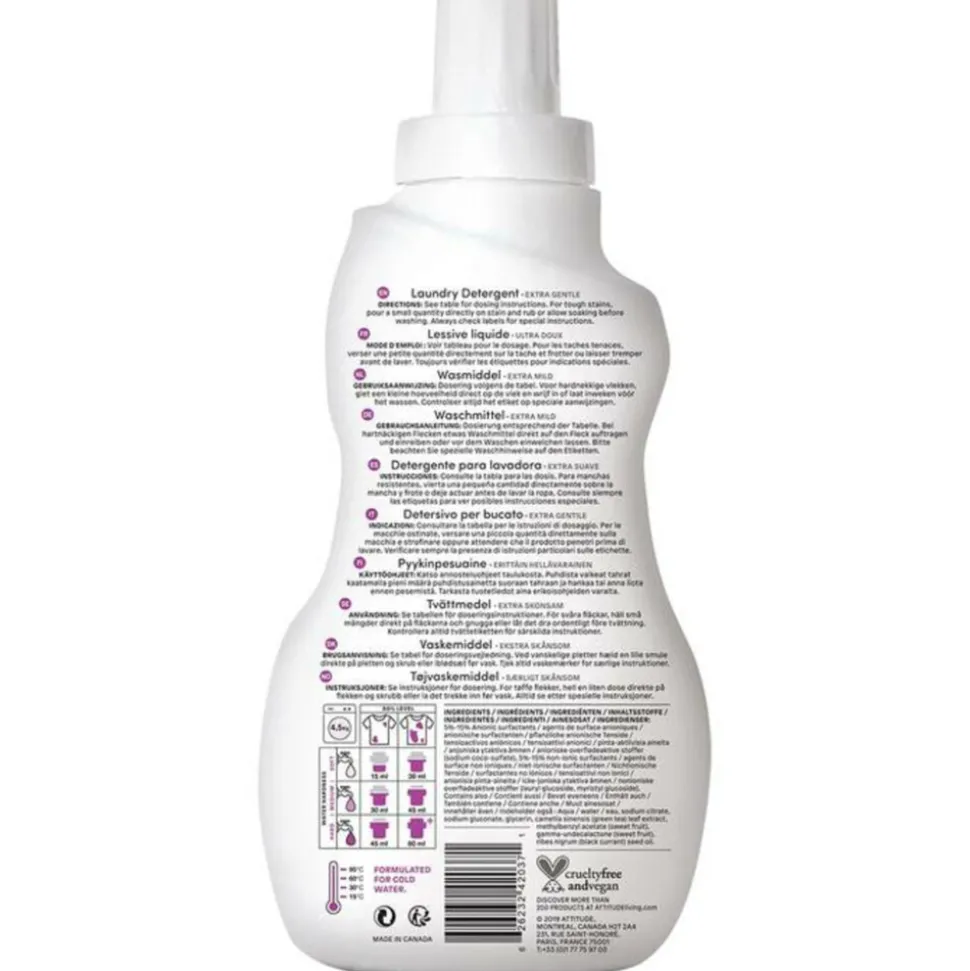 Attitude Little Ones Wasmiddel Sweet Lullaby 35 Wasbeurten 1 liter