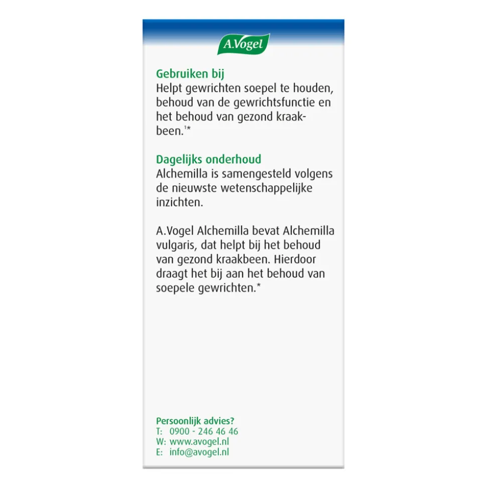 A.Vogel Alchemilla Gewrichten 60 tabletten