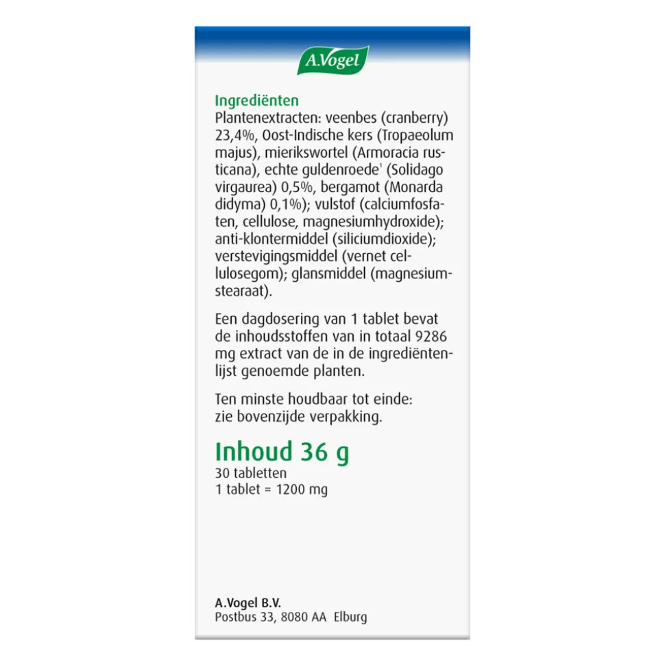 A.Vogel Cranberry Monarda 30 tabletten