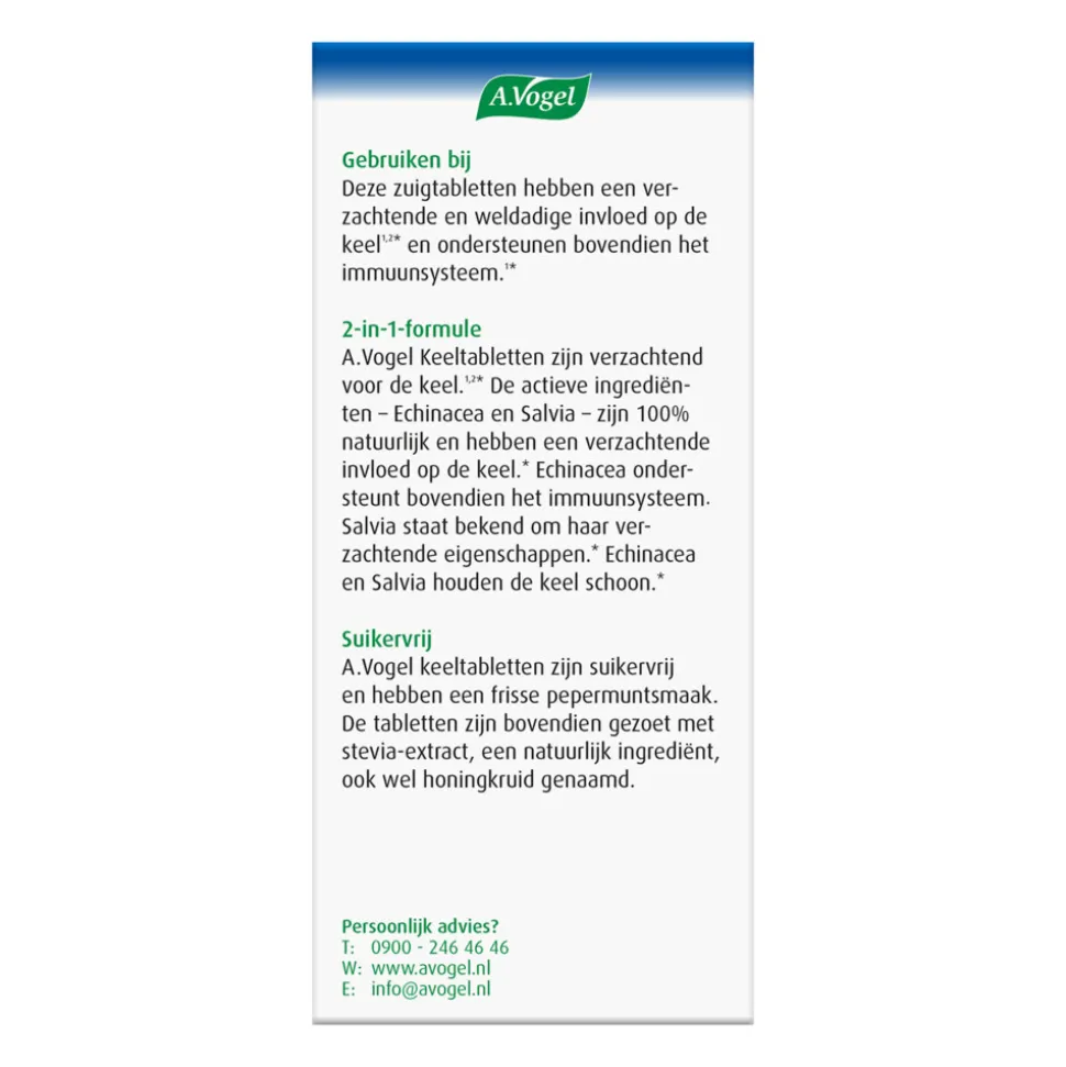 A.Vogel Keeltabletten 20 zuigtabletten