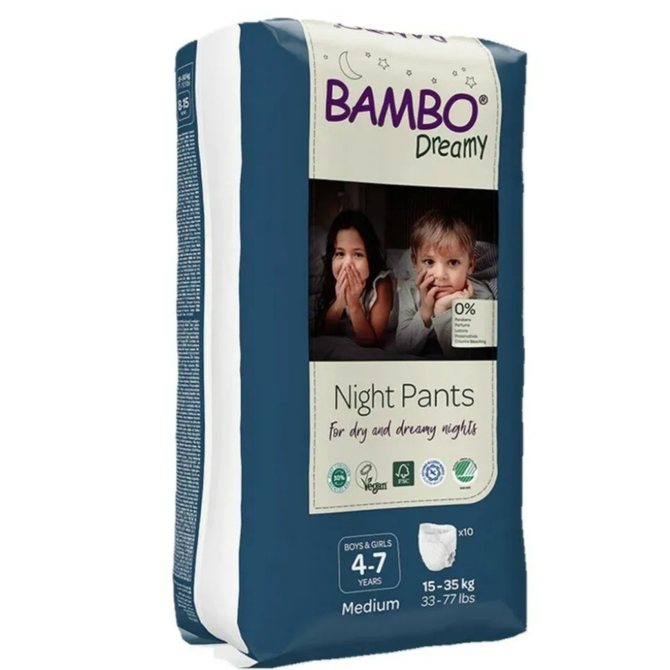 Bambo Nature Bambo Dreamy Nachtluierbroekjes 4 -7 jaar Unisex 10 stuks