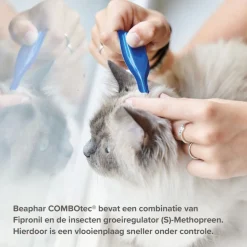 Beaphar Combotec Anti Vlooien en Teken Druppels Kat/Fret 2 pipetten