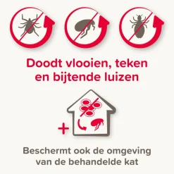 Beaphar Combotec Anti Vlooien en Teken Druppels Kat/Fret 2 pipetten