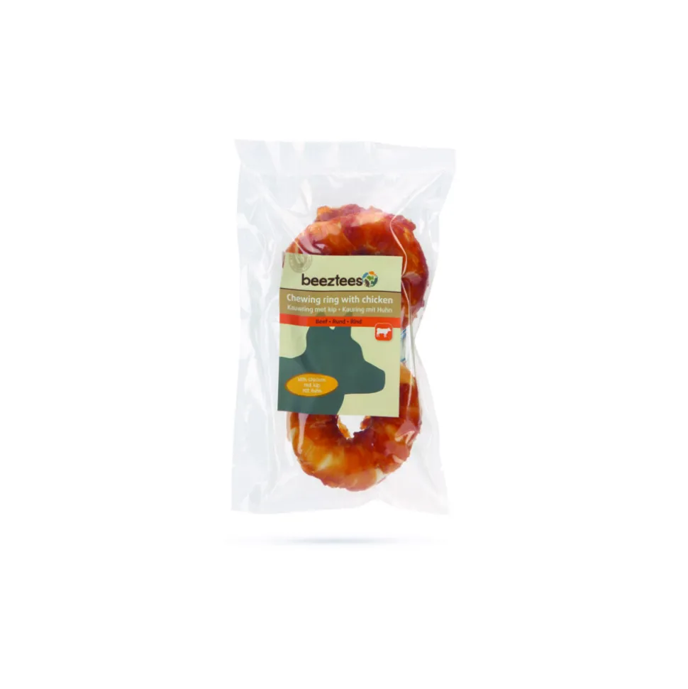 Beeztees Culinair Kauwring / Donut met Kip 2 stuks - 7,5 cm