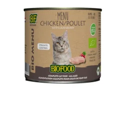 BF Petfood Biofood Organic Kip Menu 200 gr