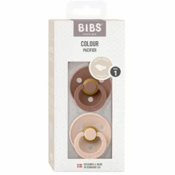 Bibs Fopspeen Anatomisch Maat 1 0-6 mnd Woodchuck Blush 2 stuks