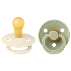 Bibs Fopspeen Maat 1 0-6 mnd Sage Ivory 2 stuks