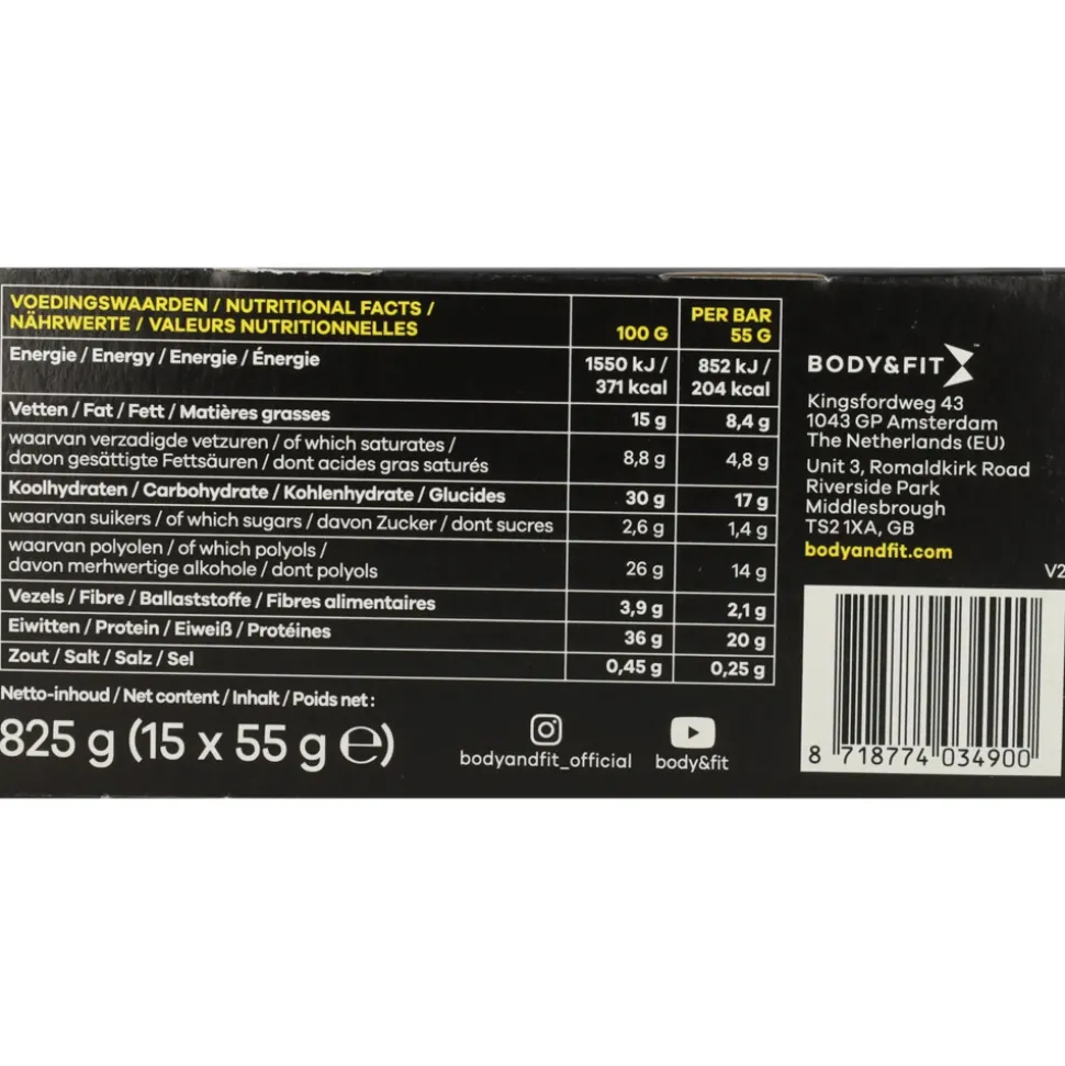Body & Fit Perfection Bar Deluxe Chocolate Caramel 15 x 55 gr