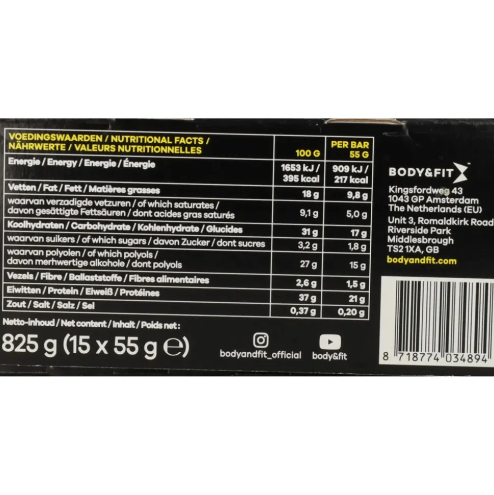 Body & Fit Perfection Bar Deluxe Peanut Caramel 15 x 55 gr