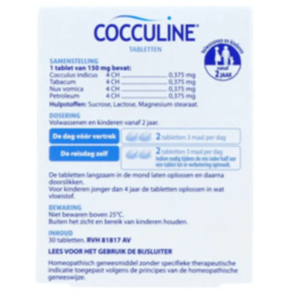 Boiron Cocculine 30 tabletten