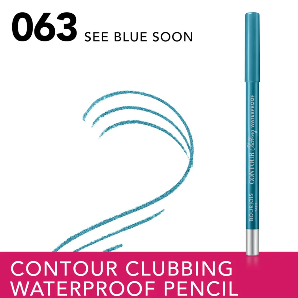 Bourjois Contour Clubbing Waterproof Oogpotlood Sea Blue Soon 63 1.2 gr