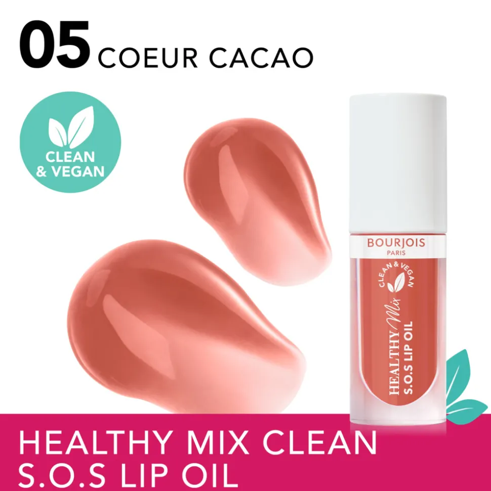 Bourjois Healthy Mix Clean S.O.S Lip Oil 05 Coeur Cacao 4,5 ml