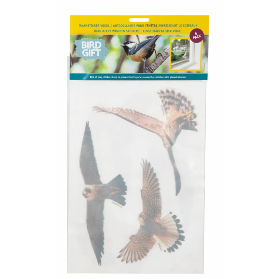 Bûten Raamstickers Vogels 6-delig 1 set