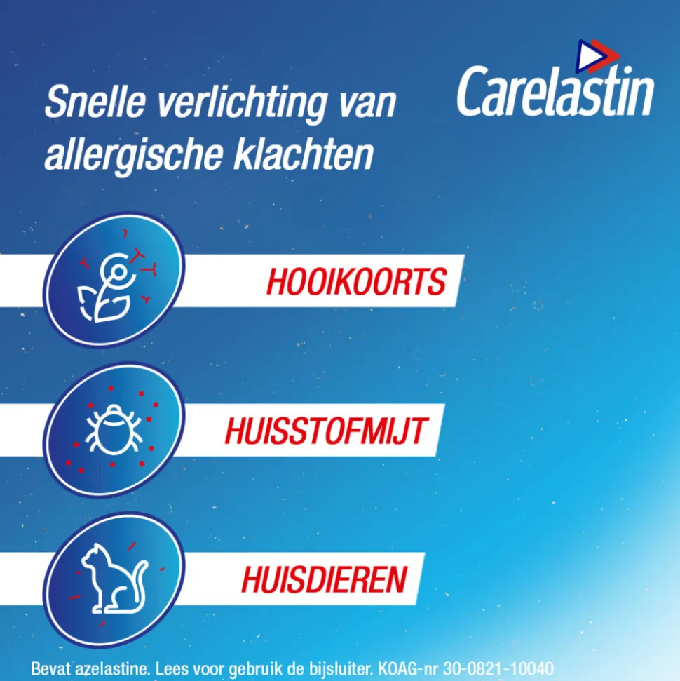 Carelastin Extra Sterk Azelastine Neusspray bij Hooikoorts 10 ml