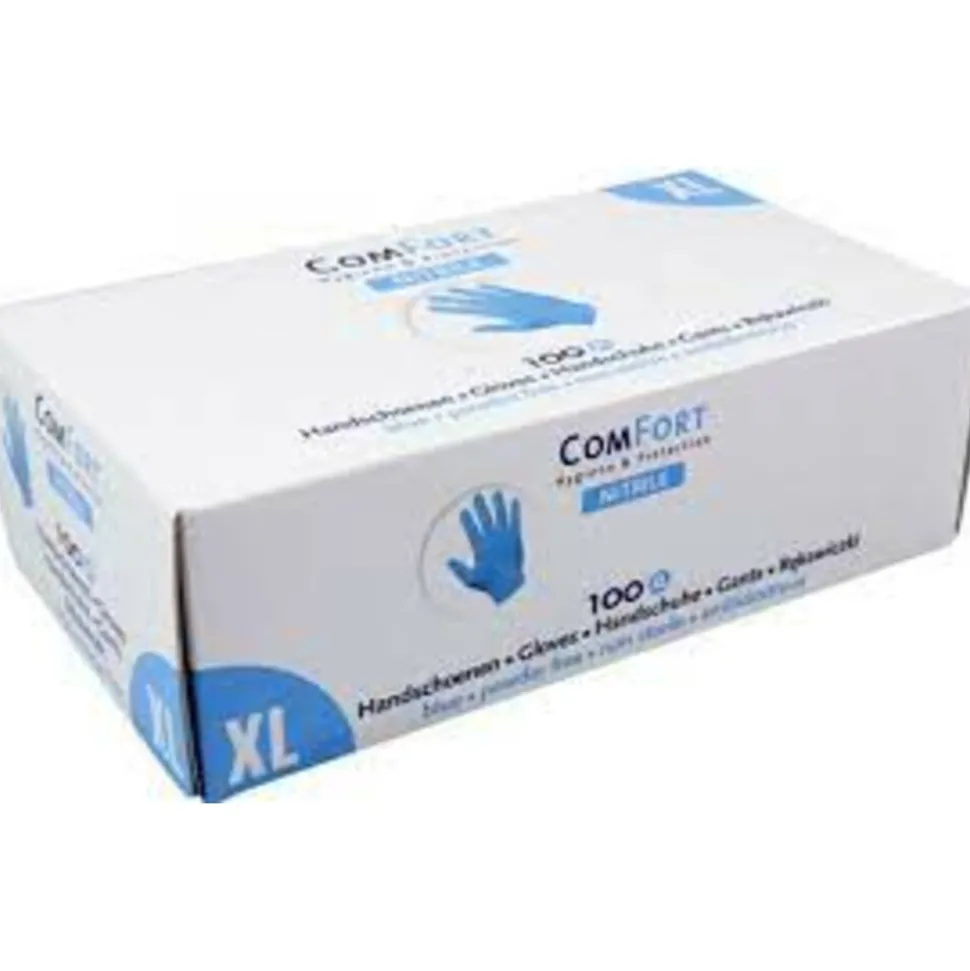 Comfort Handschoen Nitril Latex XL 100 stuks