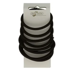 Damselle Haarelastiek Bruin 8 stuks
