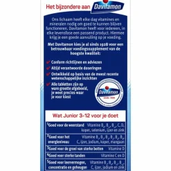 Davitamon Junior 3+ Kauwvitamines Framboos 60 kauwtabletten