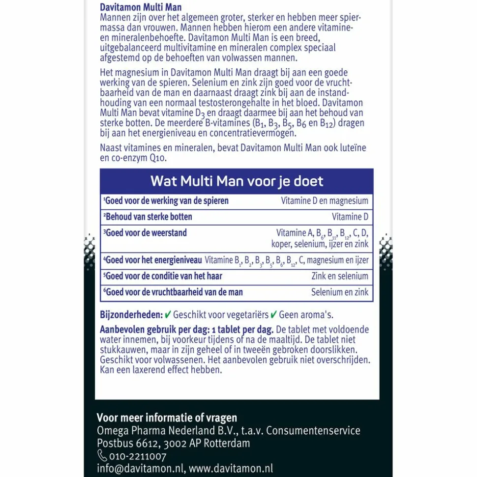 Davitamon Multi Man 30 tabletten