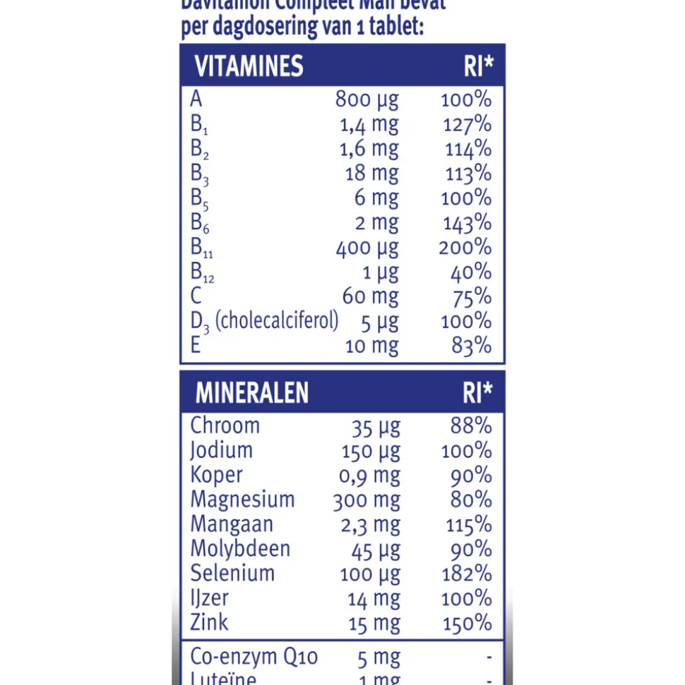 Davitamon Multi Man 30 tabletten