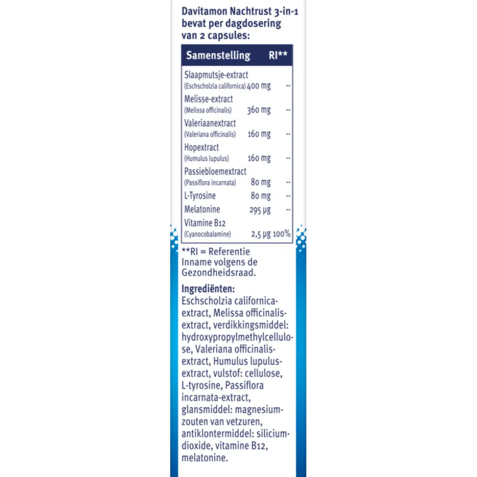Davitamon Nachtrust 3-in-1 20 capsules