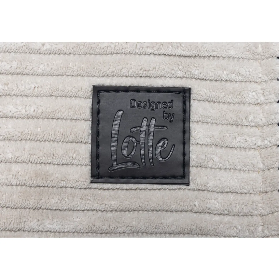 Designed by Lotte Bankkussen Ribbed Lichtgrijs 70 x 50 x 13,5 cm