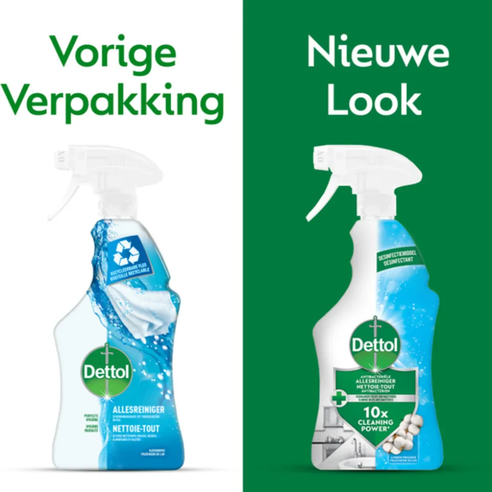 Dettol Power & Fresh Spray Katoenfris Allesreiniger 500 ml