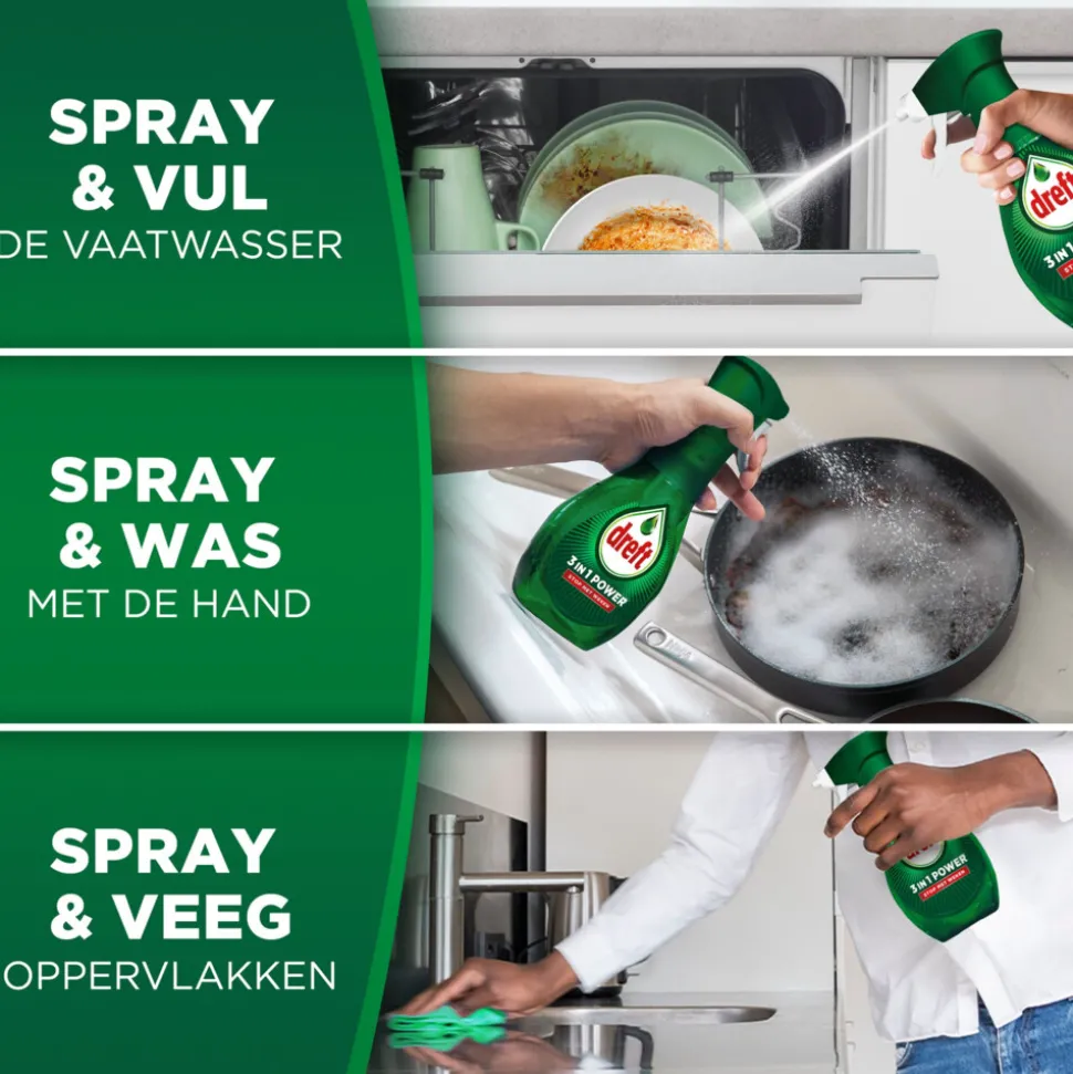Dreft 3in1 Power Lemon Spray 500 ml
