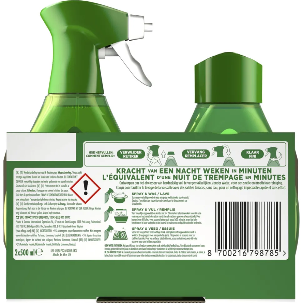 Dreft 3in1 Power Spray + Navulling 1000 ml