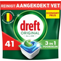 Dreft Vaatwastabletten All In One Original 41 stuks