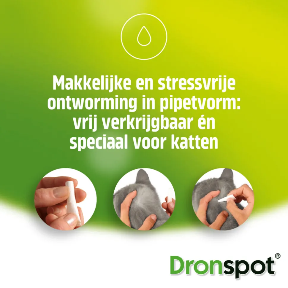Dronspot Spot On Ontwormingsmiddel 0,5 - 2,5 kg 2 pipetten