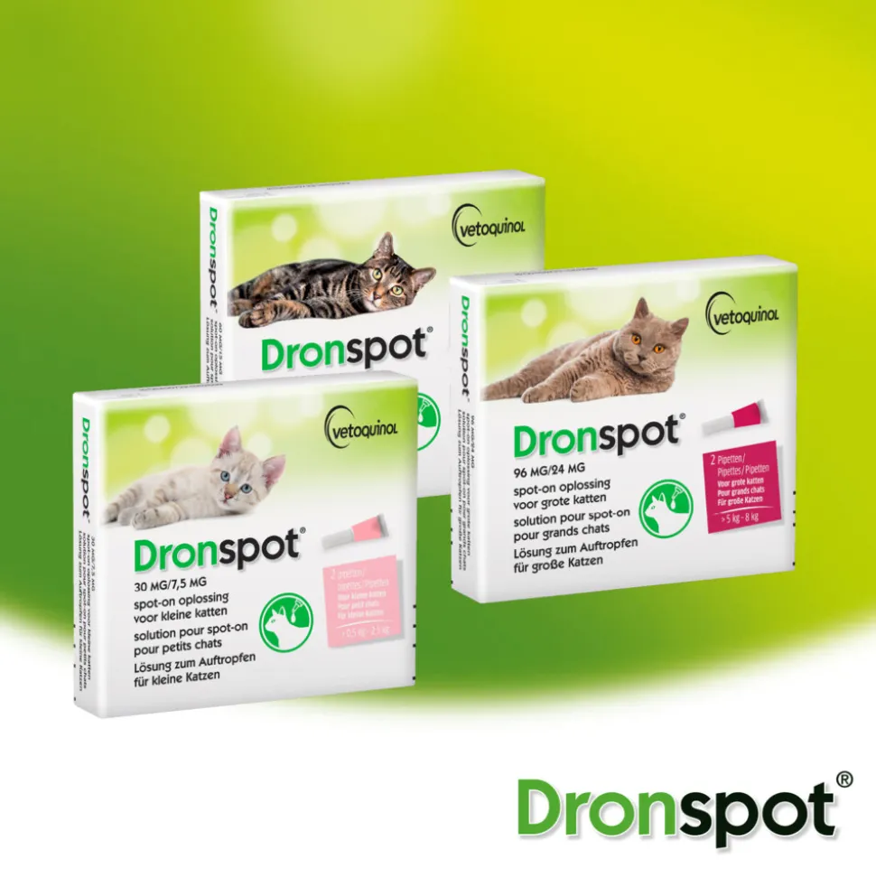 Dronspot Spot On Ontwormingsmiddel 0,5 - 2,5 kg 2 pipetten