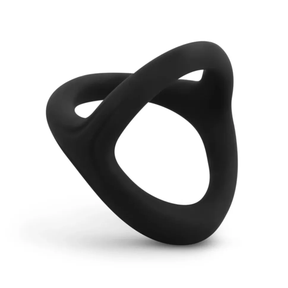 Easytoys Flexibele Multifunctionele Cockring Zwart