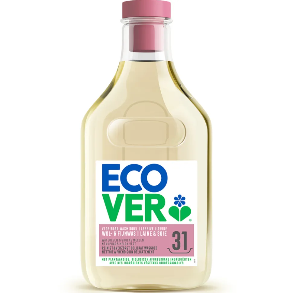 Ecover Vloeibaar Wasmiddel Wol & Fijn Was - Waterlelie & Groene Meloen 31 Wasbeurten 1,43 liter