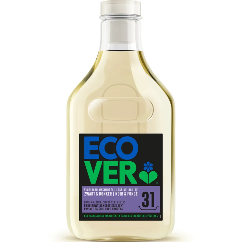 Ecover Vloeibaar Wasmiddel Zwart & Donker - Limoen & Lotus 31 Wasbeurten 1,43 liter