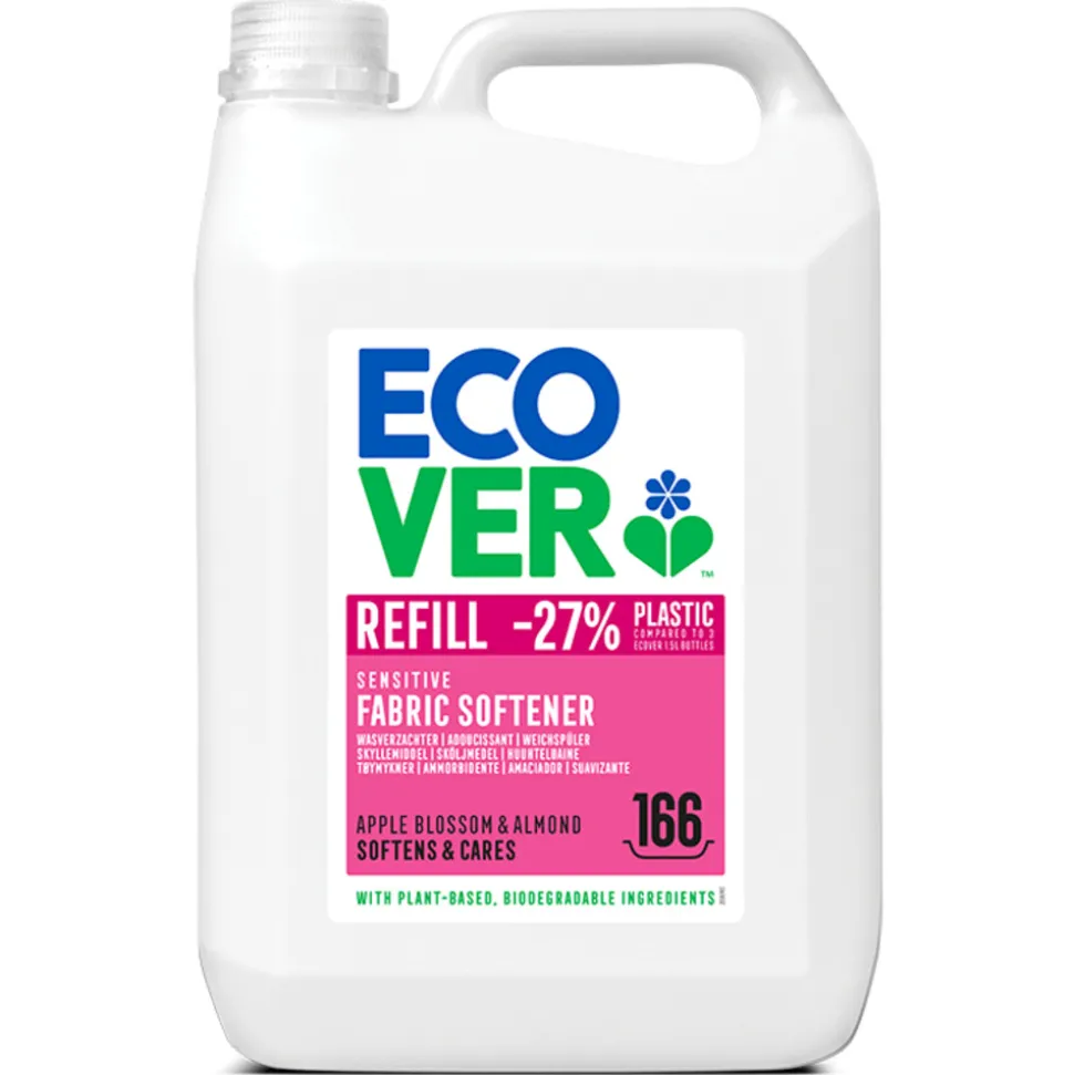 Ecover Wasverzachter Appelbloesem & Amandel 166 Wasbeurten 5 liter