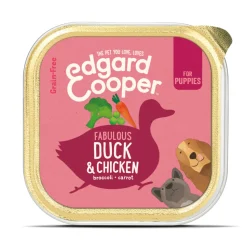 Edgard & Cooper Kuipje Vers Vlees Puppy Hondenvoer Eend - Kip 300 gr