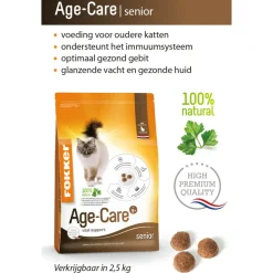 Fokker Age Care Kattenvoer Gevogelte 2,5 kg
