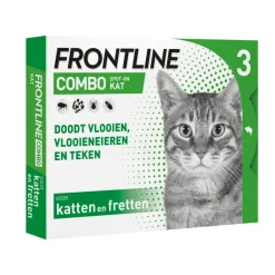 Frontline Combo Spot On Anti Vlooiendruppels Kat vanaf 1 kg 3 pipetten