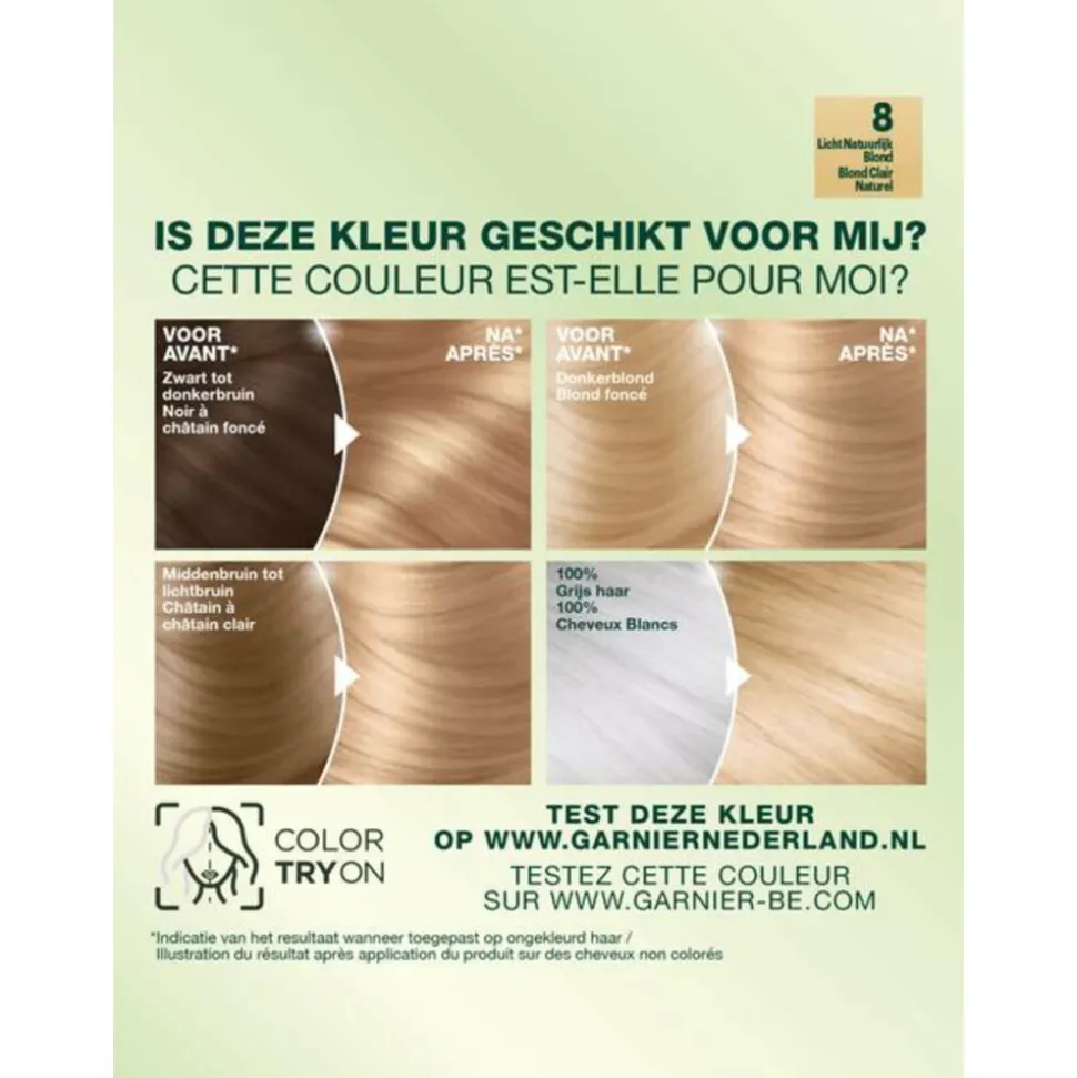 Garnier Nutrisse Ultra Crème Permanente Haarkleuring 8.0 Lichtblond