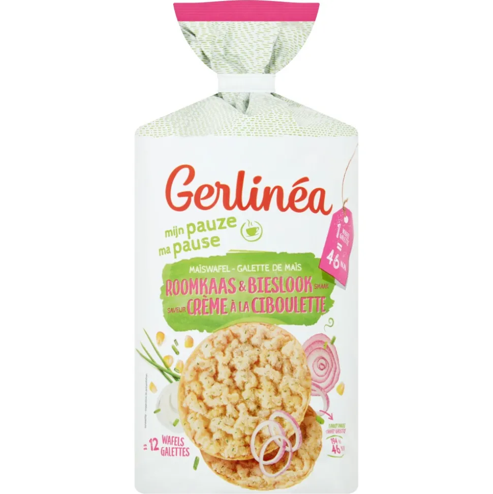 Gerlinea Maïswafel Roomkaas & Bieslook 123 gr