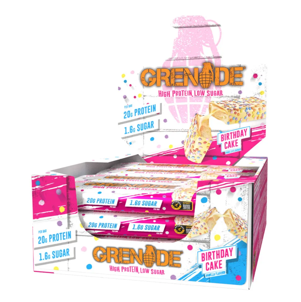 Grenade Protein Bars Birthday Cake 12 x 60 gr