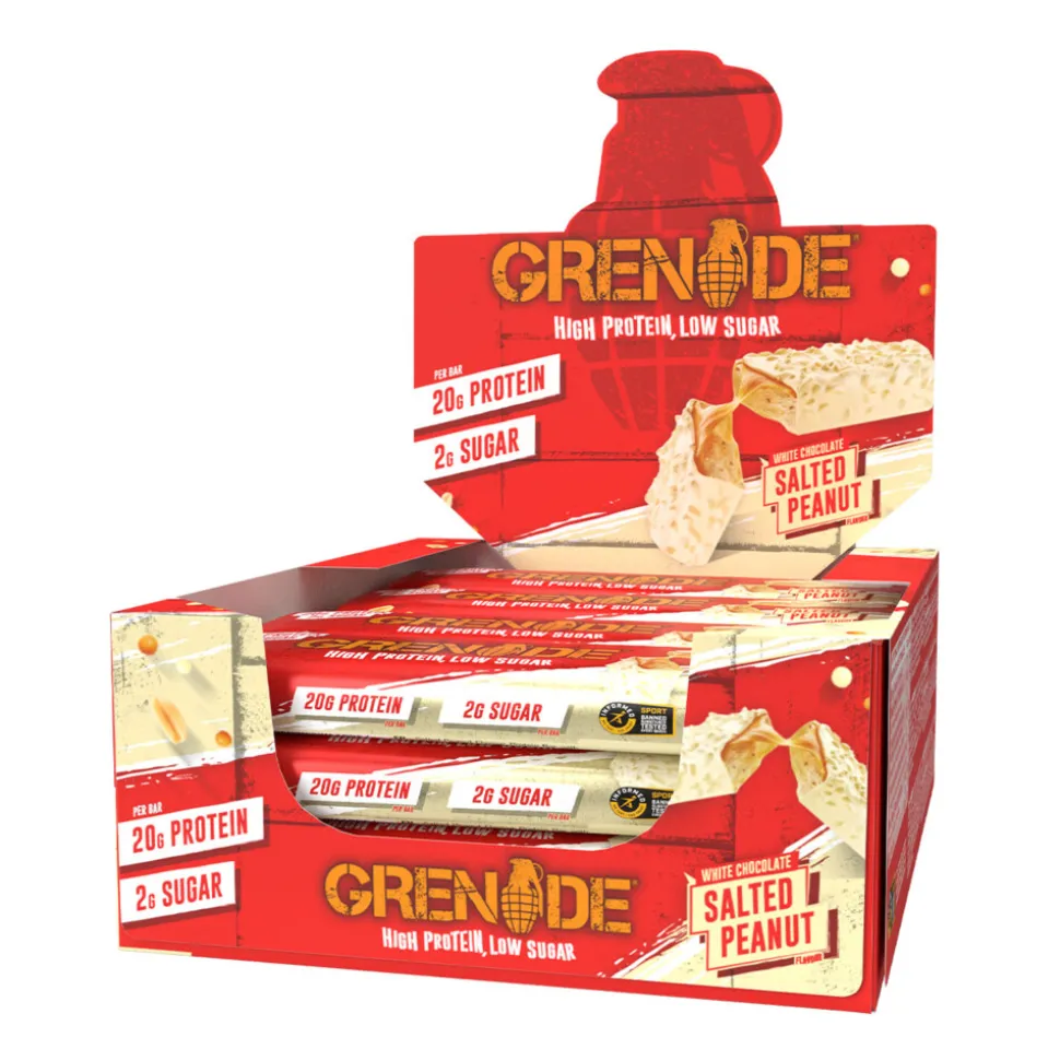 Grenade Protein Bars White Chocolate Salted Peanut 12 x 60 gr