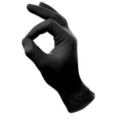 Handschoenen Nitril Poedervrij Zwart L 100 stuks