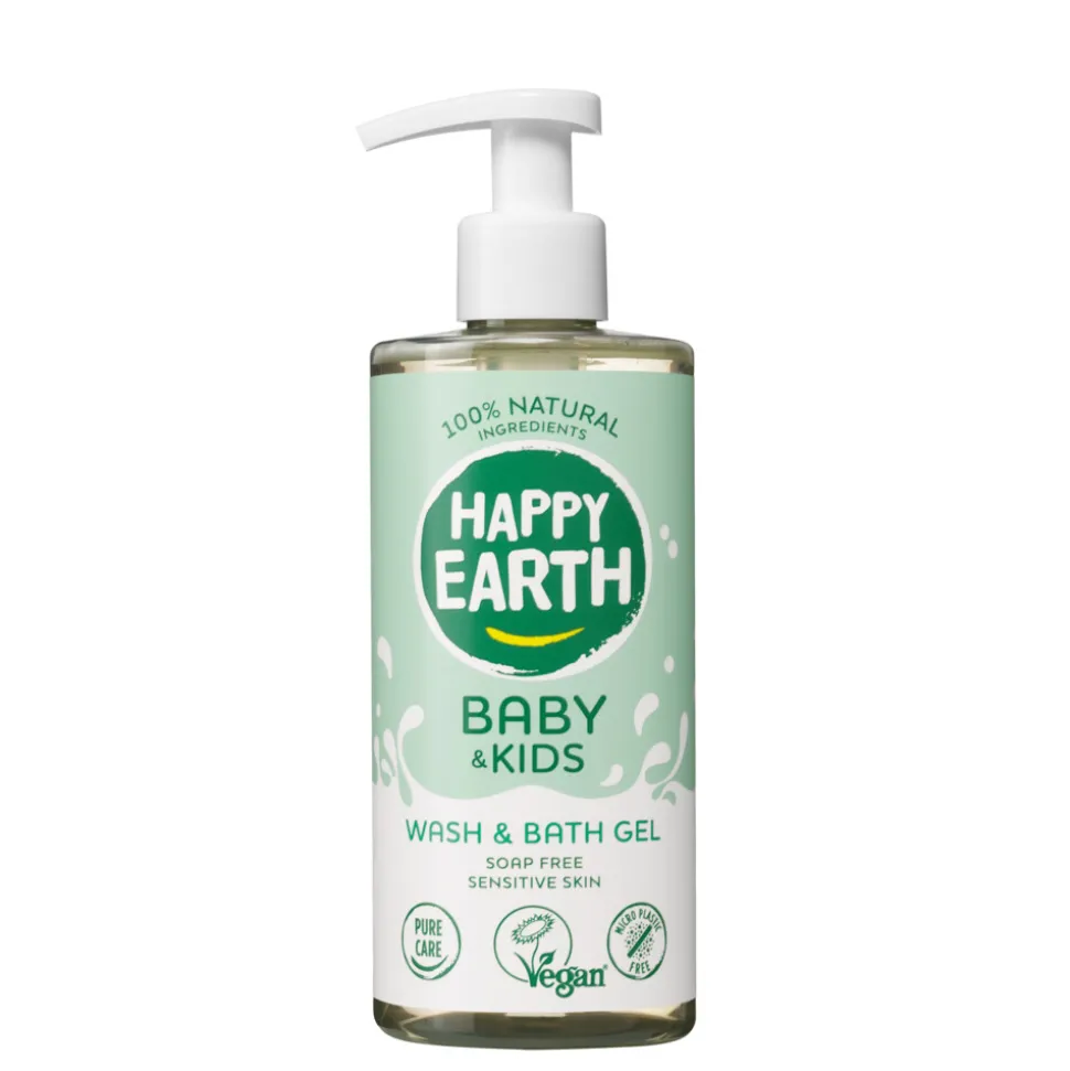 Happy Earth Wasgel 100% Natuurlijk Baby & Kids 300 ml