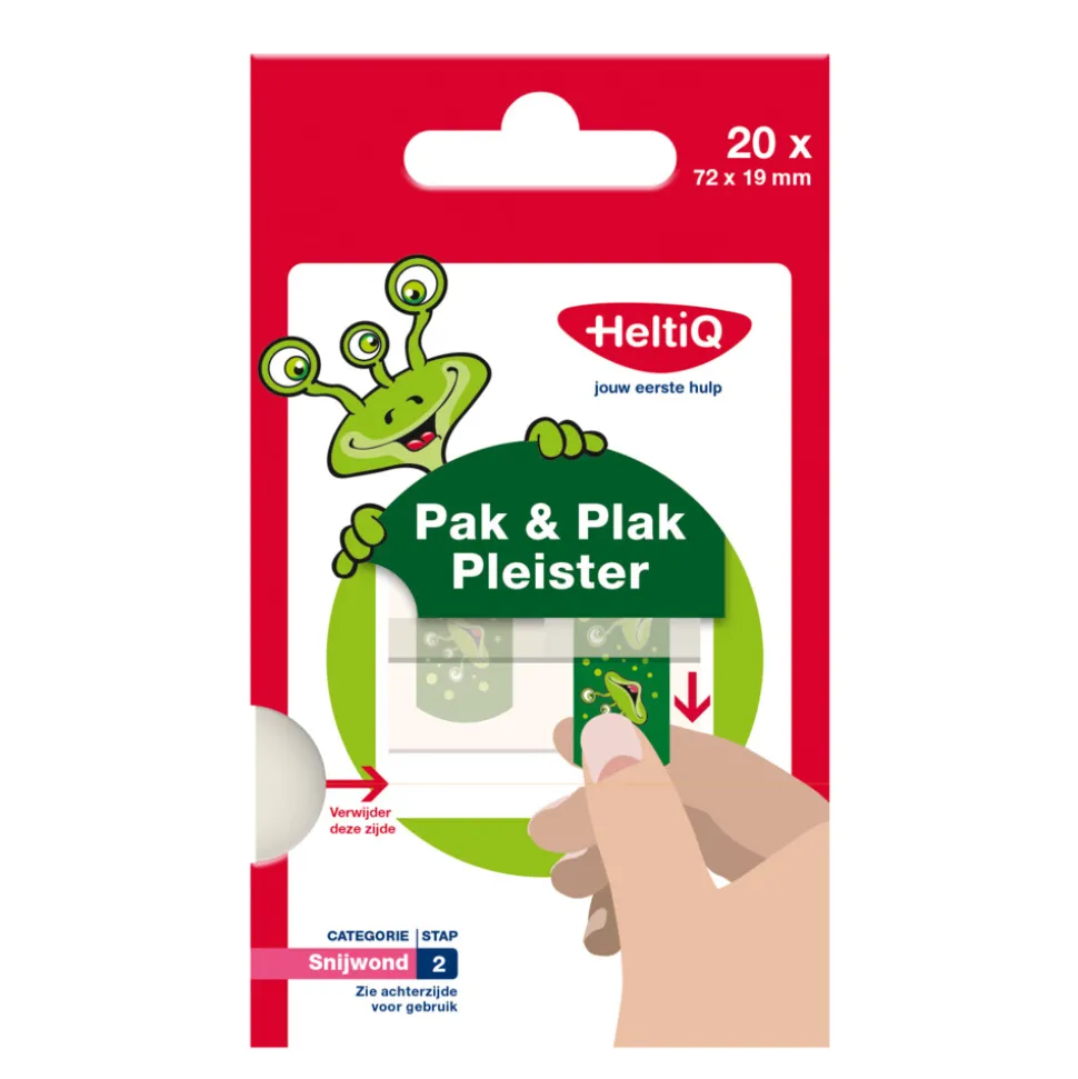 HeltiQ Pak & Plak Pleister Mike 20 stuks