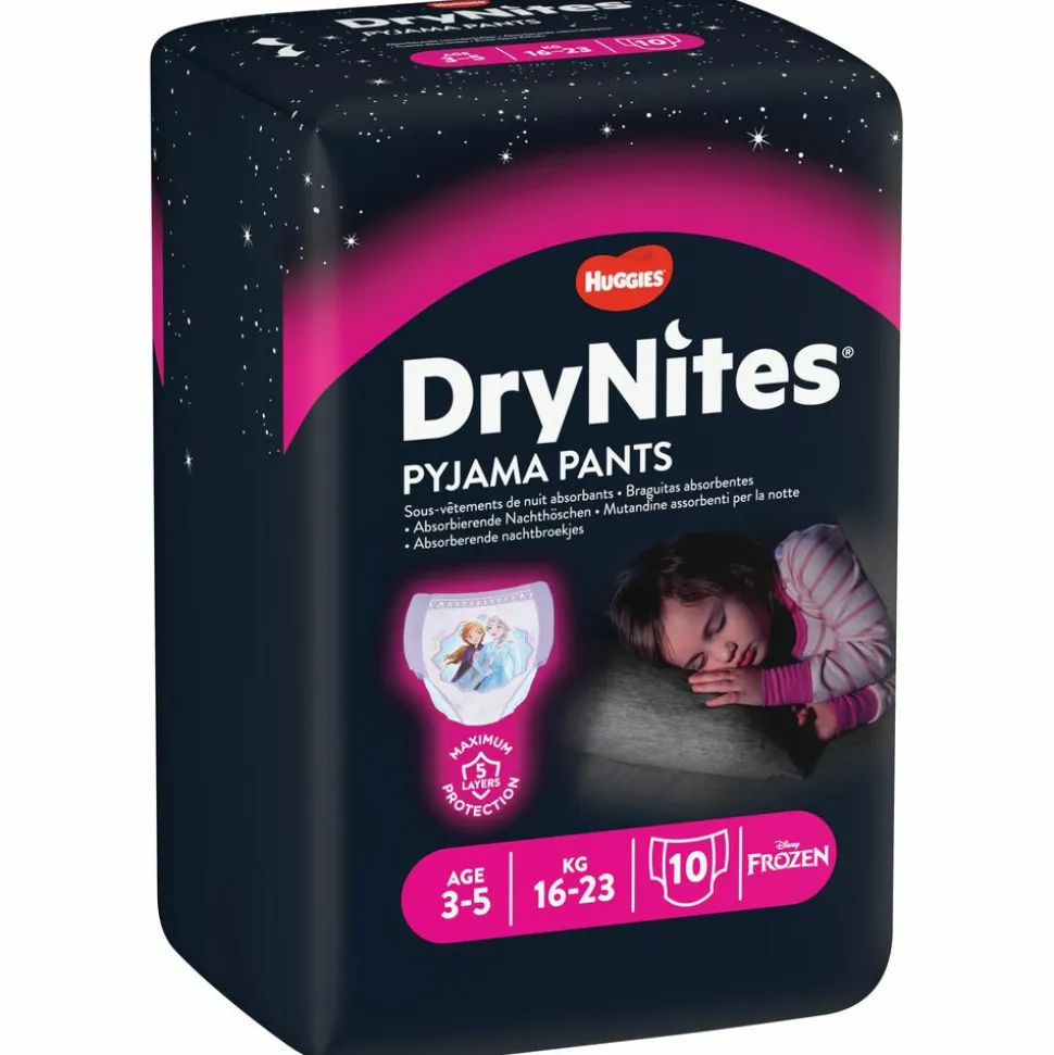 Huggies DryNites Absorberende Luierbroekjes Meisjes 3-5 jaar 10 stuks