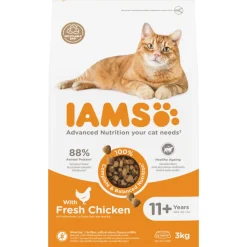 IAMS Cat senior 11+ Kattenvoer Chicken 3 kg